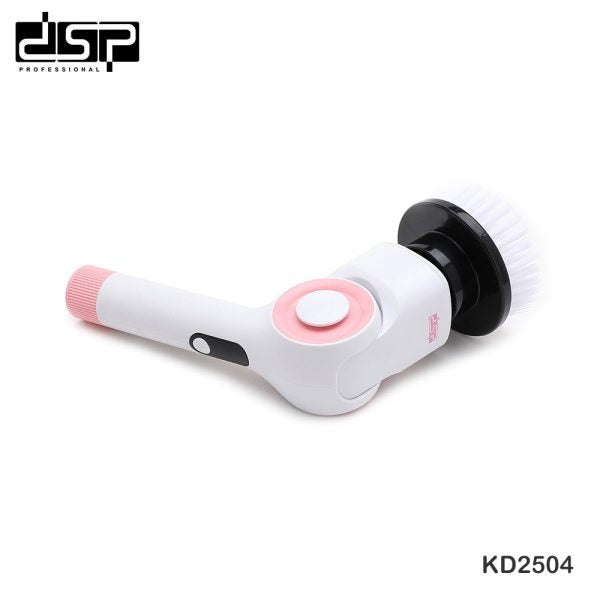 DSP Electric Spin Scrubber  11-in-1 with 8 Attachments, 3 Speeds, 2 Batteries, 360° Rotating Head – Cordless Floor & Tile Cleaner