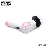 DSP Electric Spin Scrubber  11-in-1 with 8 Attachments, 3 Speeds, 2 Batteries, 360° Rotating Head – Cordless Floor & Tile Cleaner