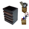 KVG Rose Wood Cutlery/ Stationary Holder