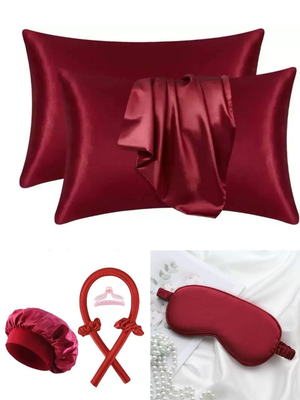 Ladies sleeping silk night set