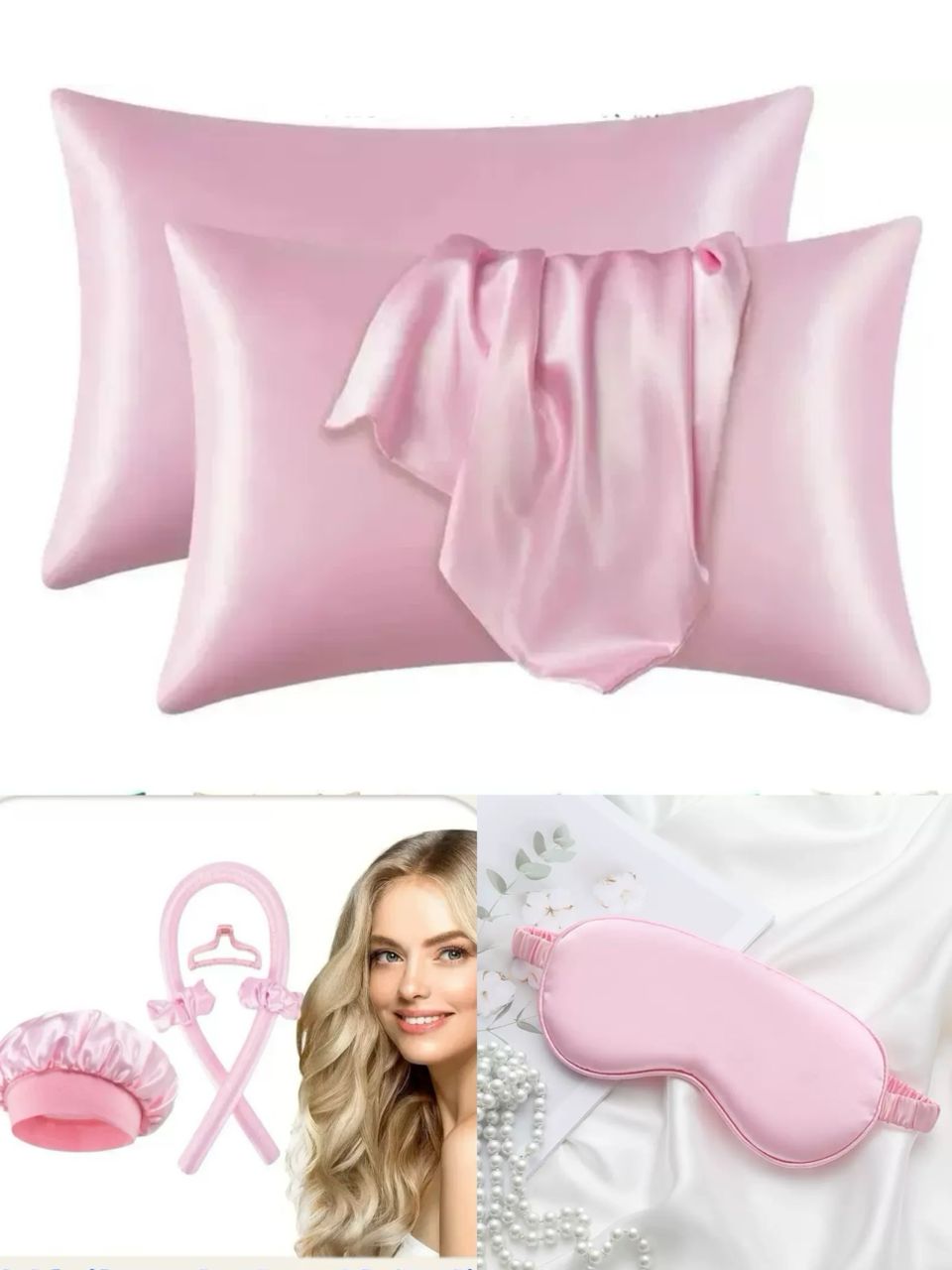 Ladies sleeping silk night set