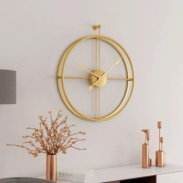 Large simple home decor wall clock
