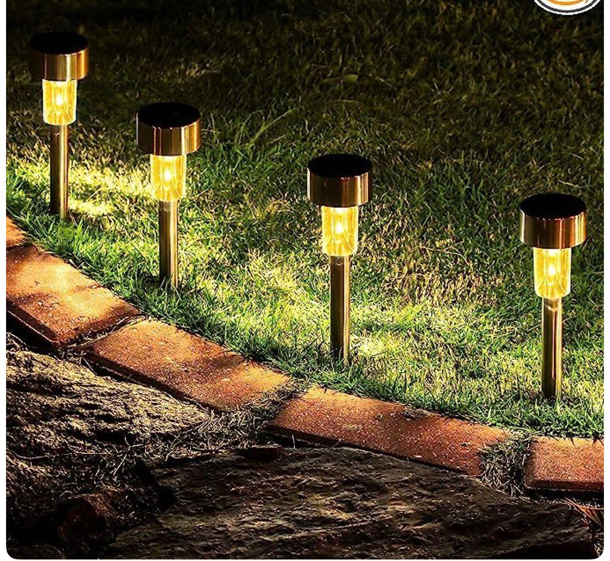 Waterproof Outdoor Solar Garden Pathway Lights