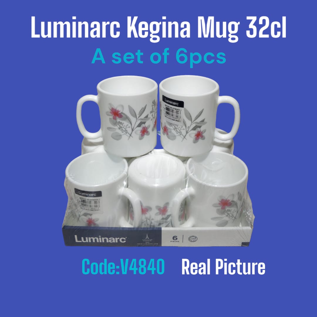 6pcs Luminarc Kegina Mug 32cl