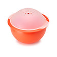 Joseph Joseph M-Cuisine round microwave popcorn maker, 22cm, with kernel-filtering sieve lid