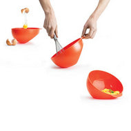 Further view of the orange Joseph Joseph M-Cuisine microwave omelette bowl