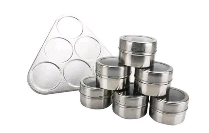 Magnetic spice rack 6pc