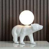 Nordic Modern Creative Resin Desk Lamp LED Polar Bear Table Lamp Light