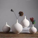 Minimalist Ins Style Modern Nordic Home Decoration Round Shape Porcelain Flower Vase