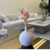 Minimalist Ins Style Modern Nordic Home Decoration Round Shape Porcelain Flower Vase