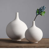Minimalist Ins Style Modern Nordic Home Decoration Round Shape Porcelain Flower Vase