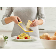 Yellow Joseph Joseph Multi-Grate paddle grater, fourth product view.