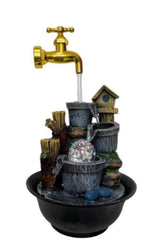 Multifunction indoor water fountain with LED lights