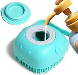 Multipurpose Reusable Silicone Body Scrubbers Brush / Massager with soap dispenser