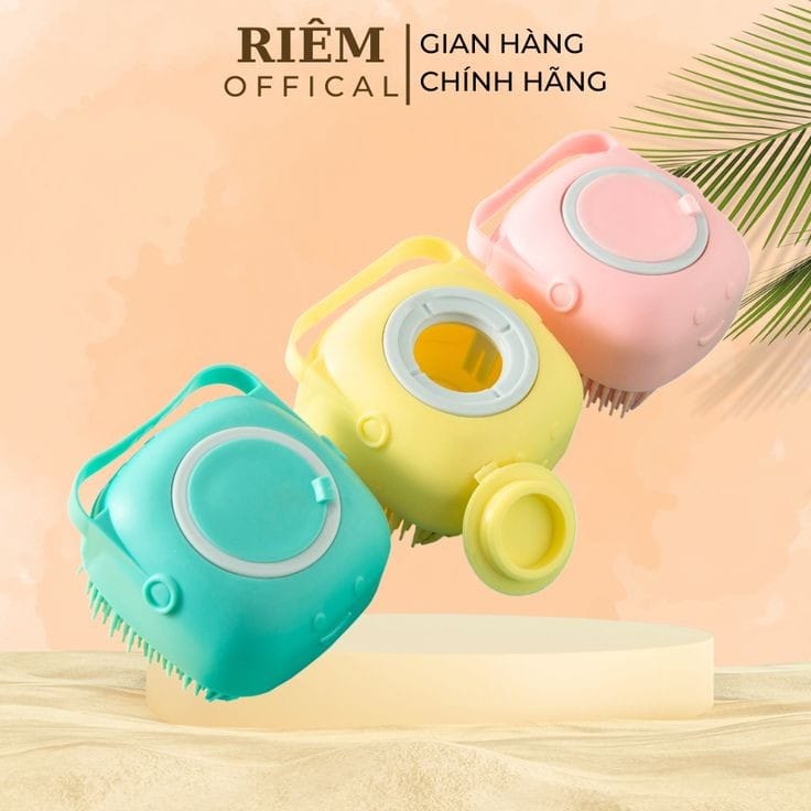 Multipurpose Reusable Silicone Body Scrubbers Brush / Massager with soap dispenser