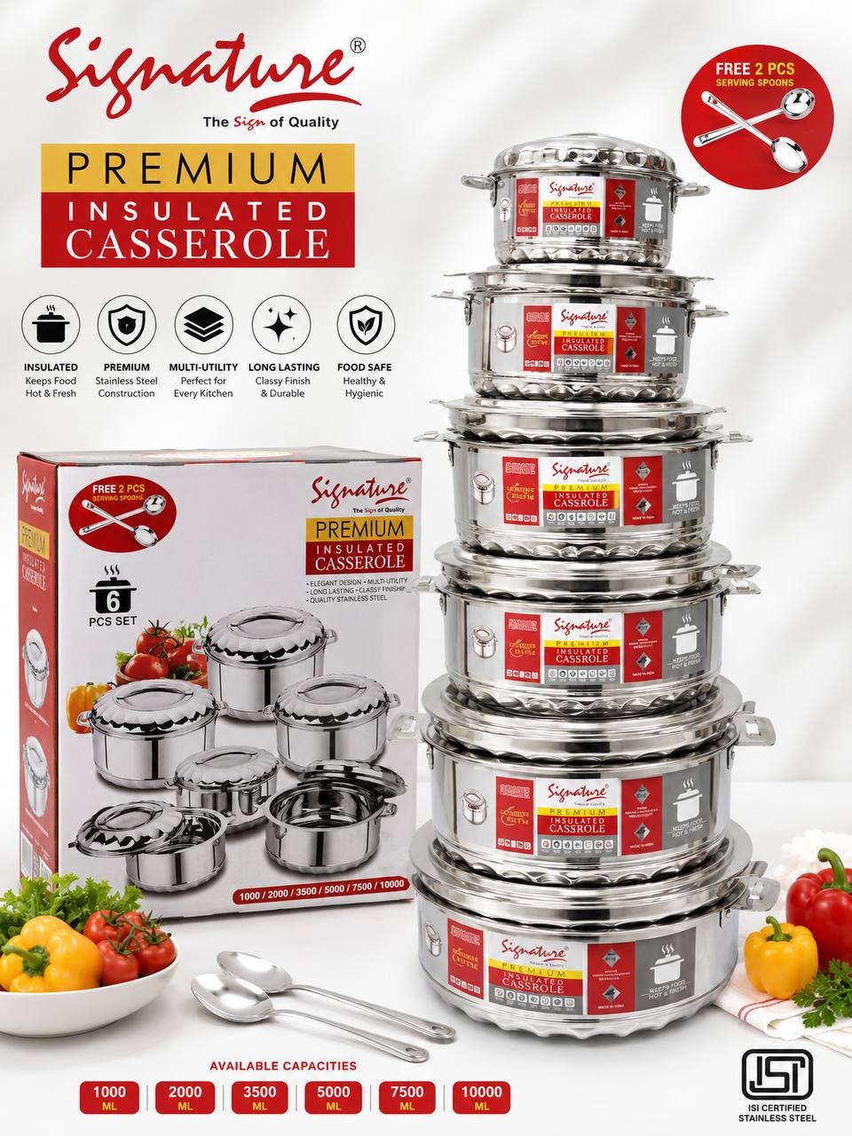 NOSKU-Premium-Insulated-Casserole-6-Pcs-Set