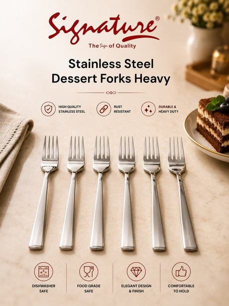 NOSKU-Stainless-Steel-Dessert-Forks-Heavy