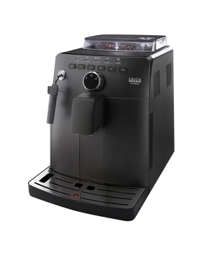 Gaggia Naviglio Black bean to cup coffee machine, front view on a plain background