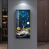 Crystal Porcelain Decorative Wall Clock with a glass cover