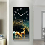 Crystal Porcelain Decorative Wall Clock with a glass cover