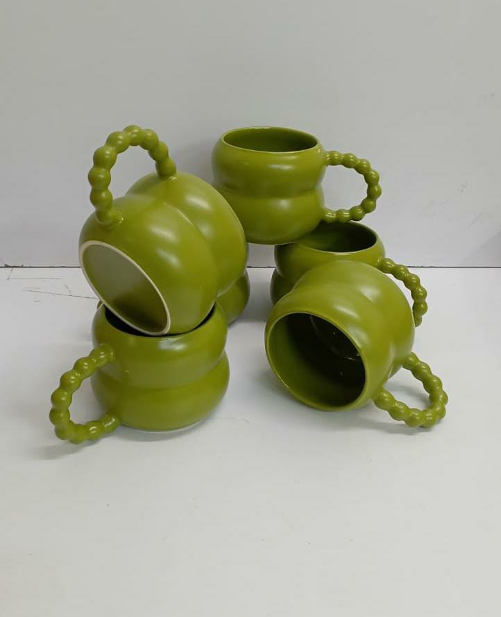 Ceramic Coffee Mug Cute Creative Gourd Handle Mug Design for Office and Home