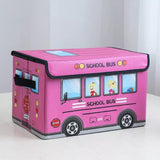 Dust Proof Cartoon Themed Foldable Toy Storage basket
