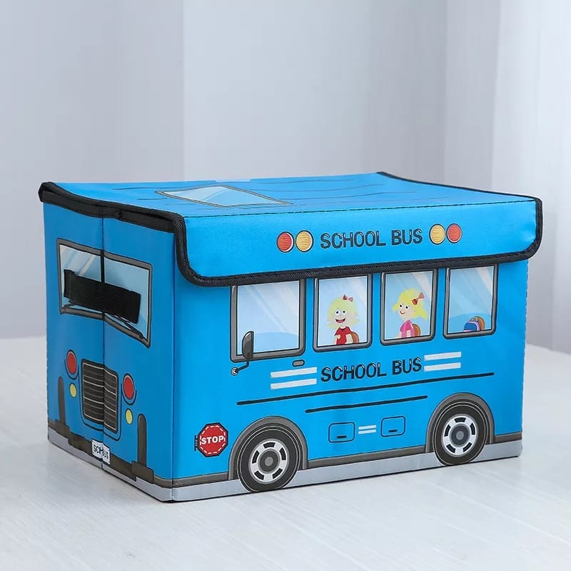 Dust Proof Cartoon Themed Foldable Toy Storage basket