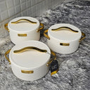 3pcs Set Luxurious Nordic Insulated Hotpots