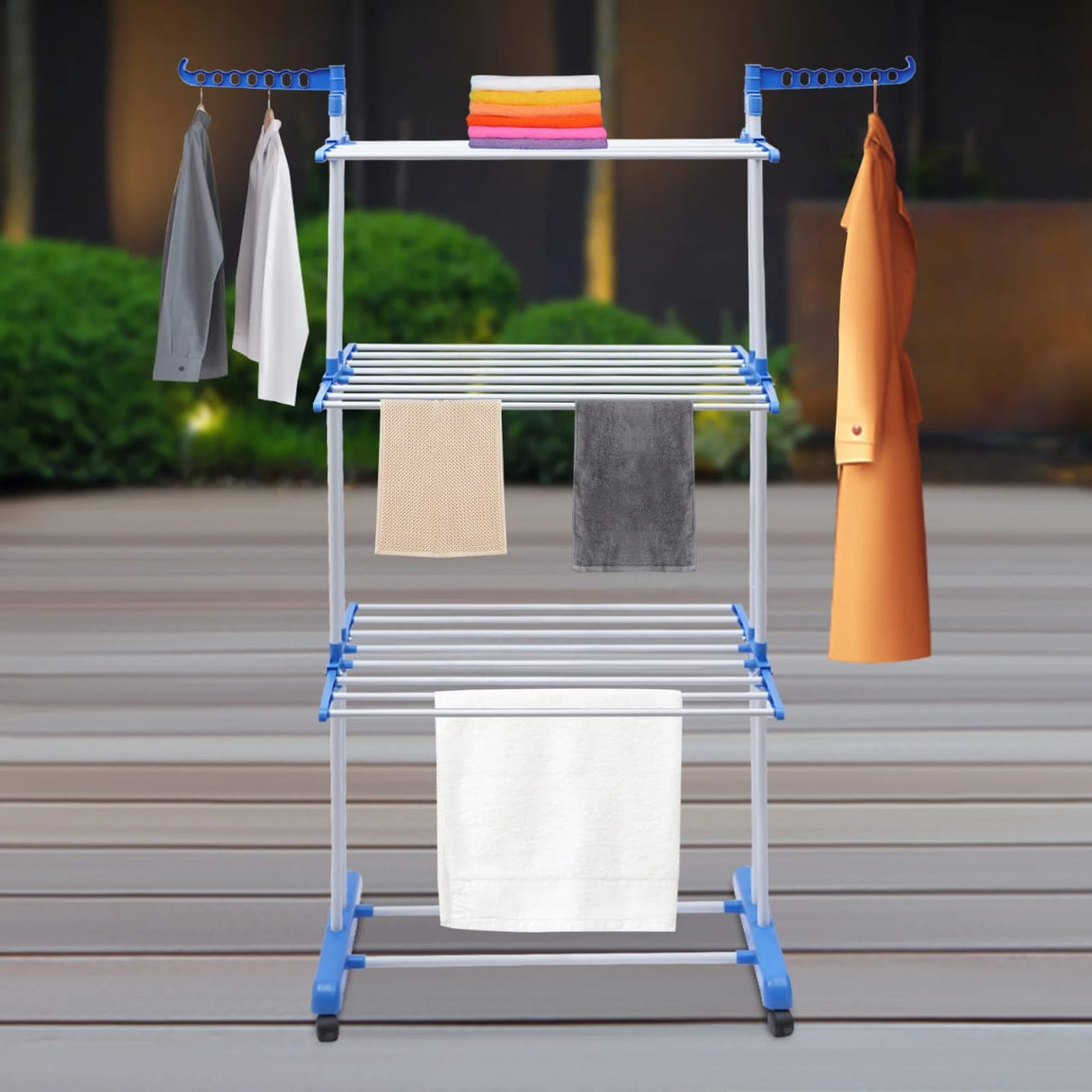 4-Tier Foldable Clothes Drying Rack Stand Airer