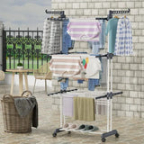 4-Tier Foldable Clothes Drying Rack Stand Airer