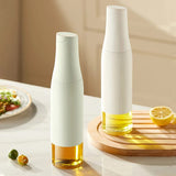 Glass Oil Bottle Automatic Opening Oil & Vinegar Dispensers Condiment Container