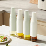 Glass Oil Bottle Automatic Opening Oil & Vinegar Dispensers Condiment Container