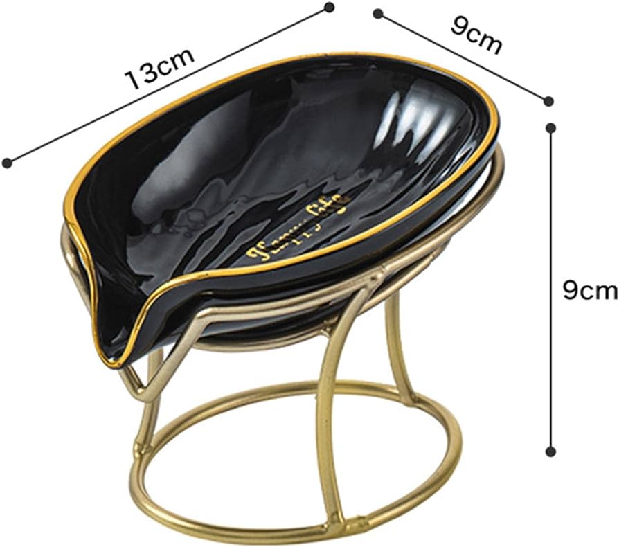 45 degree slanted self draining soap dish