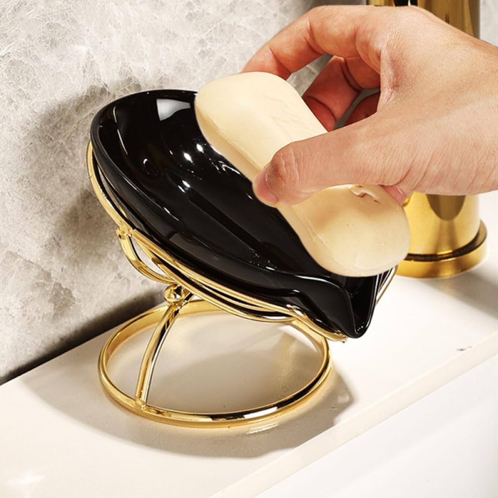 45 degree slanted self draining soap dish