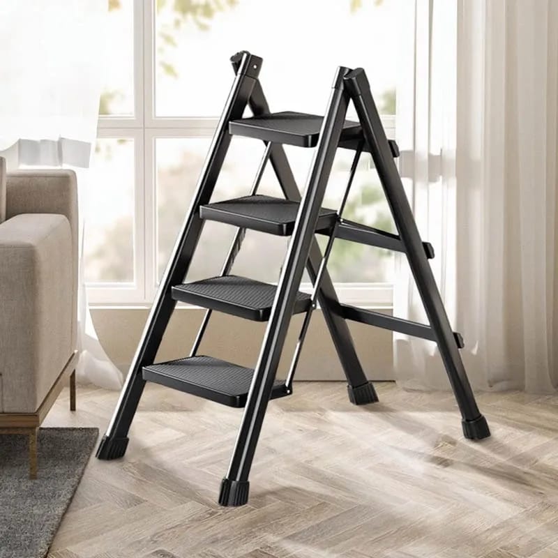 5-Step Foldable Aluminum Ladder | Heavy-Duty 330kg Capacity | Home & Office Us