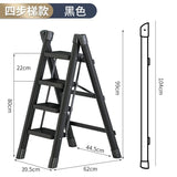 5-Step Foldable Aluminum Ladder | Heavy-Duty 330kg Capacity | Home & Office Us