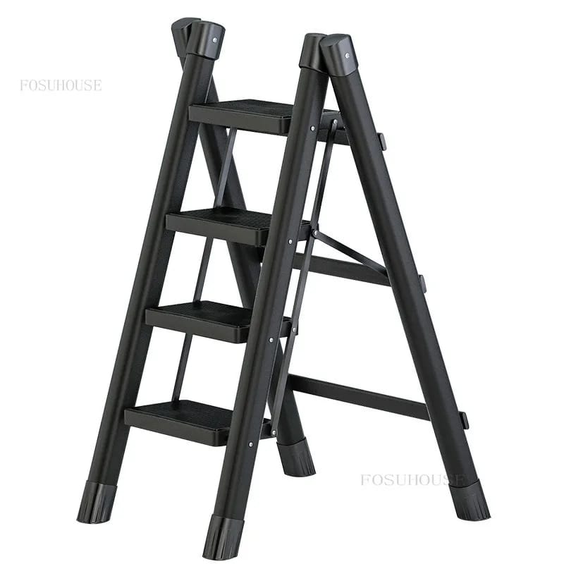 5-Step Foldable Aluminum Ladder | Heavy-Duty 330kg Capacity | Home & Office Us