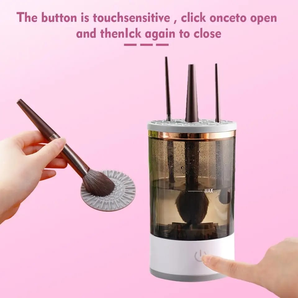 Automatic electric makeup brush cleaner