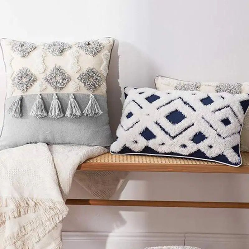 Tassels Moroccan style pillow covers