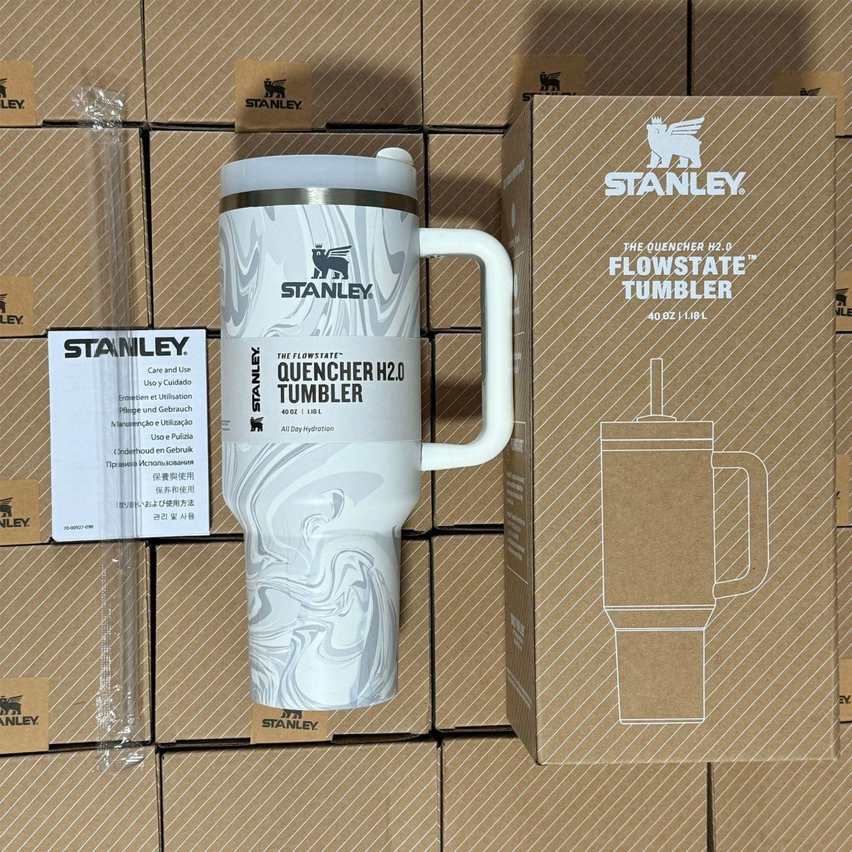 H2.0  1.2L Stainless Steel Tumbler Water Bottle Mug