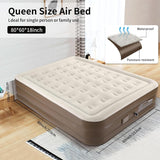 Inflatable Queen Size Airbed Air Mattress with in built Pump