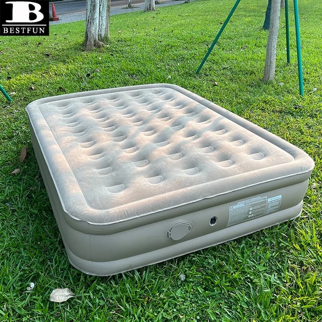 Inflatable Queen Size Airbed Air Mattress with in built Pump