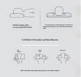 Washable 3D Quilted Cervical Latex Pillow 1Pcs