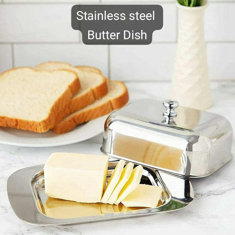 Metal Butter Dish with Lid Butter Dish