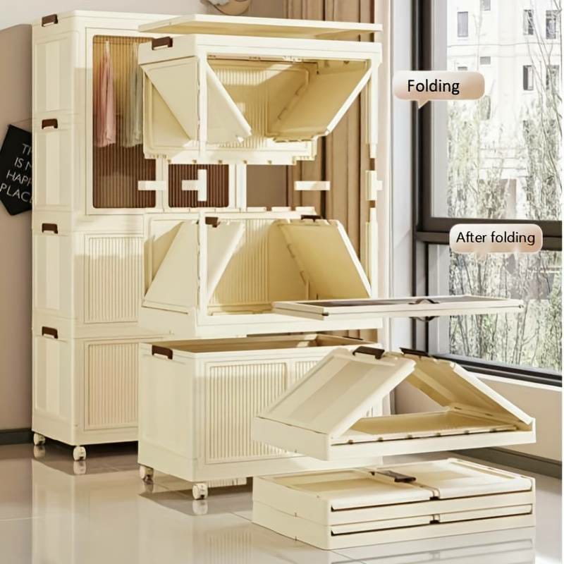 Stackable 3 Level plastic Portable Wardrobe/Closet