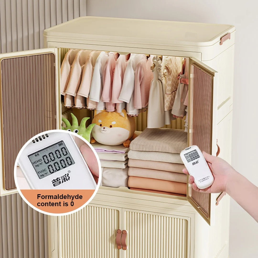 Stackable 3 Level plastic Portable Wardrobe/Closet