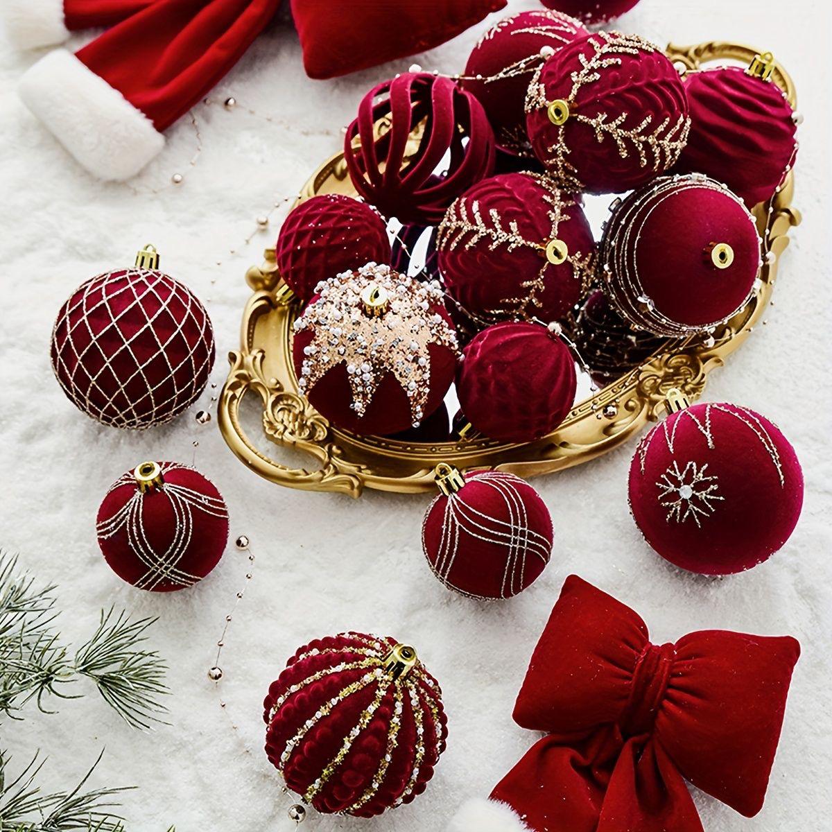 Velvet Christmas Ball 6pcs
