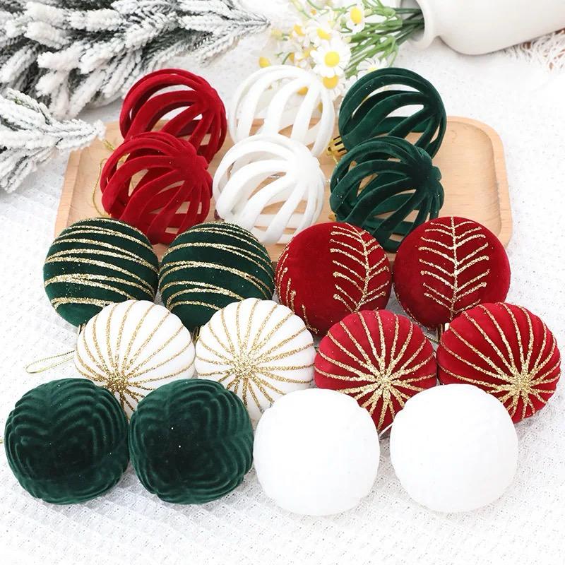 Velvet Christmas Ball 6pcs
