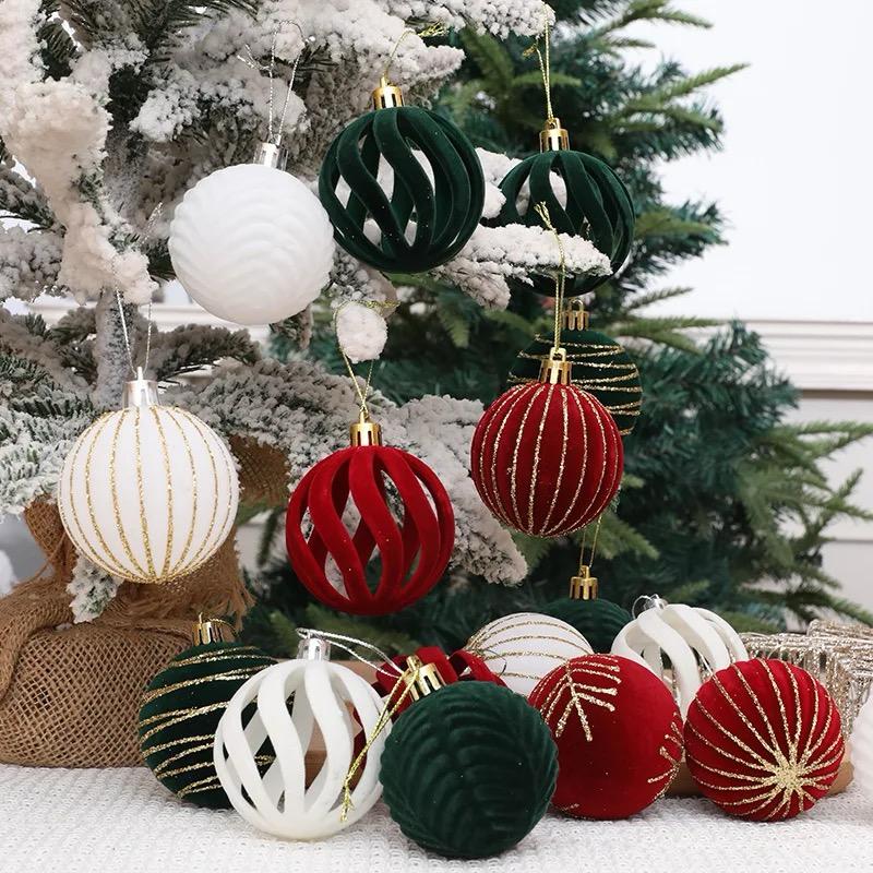 Velvet Christmas Ball 6pcs