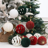 Velvet Christmas Ball 6pcs
